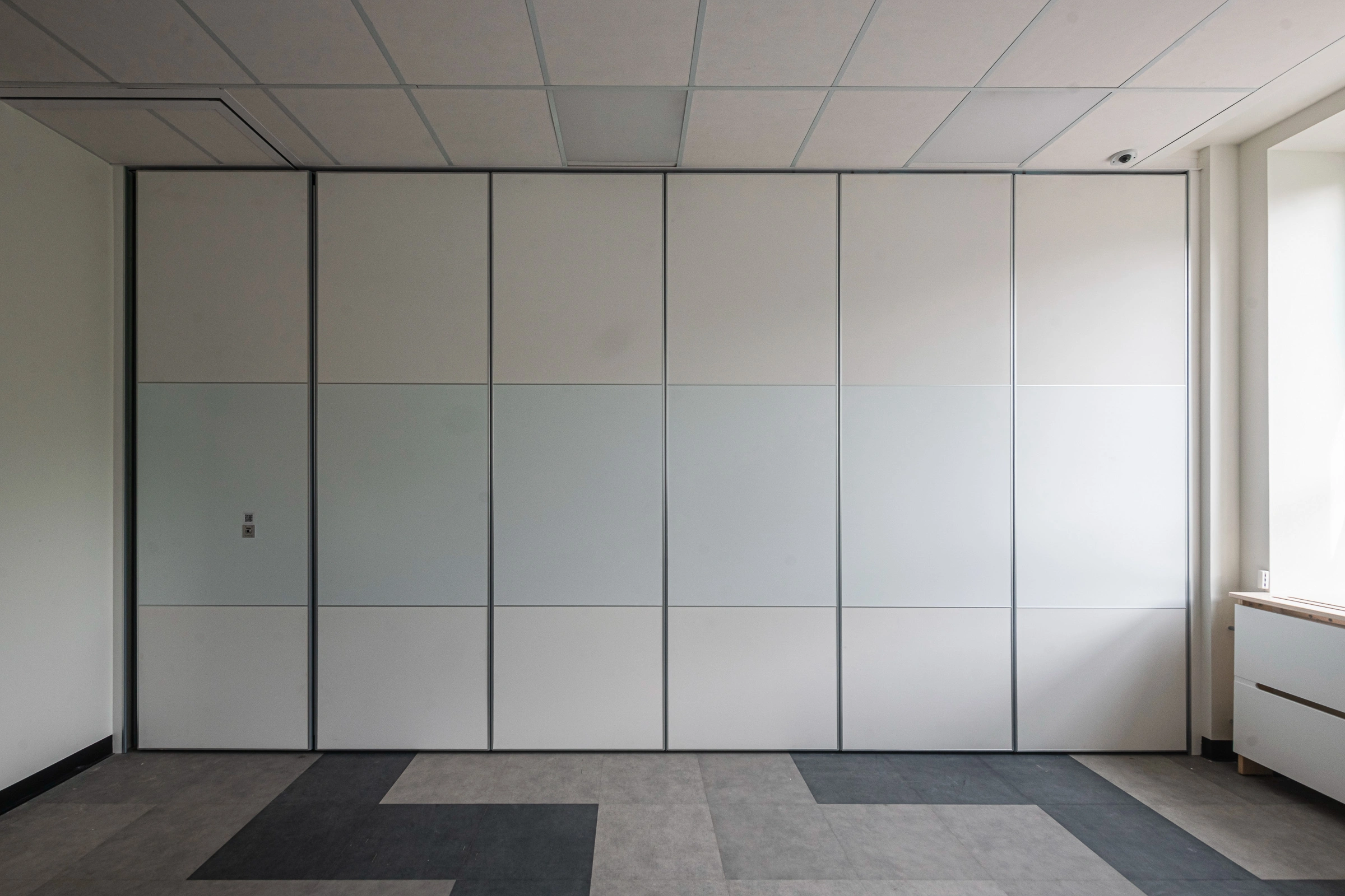 sliding partition panels